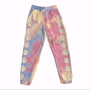 Cute flower sweat pants